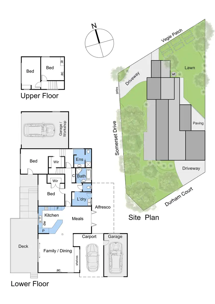 Floorplan of Homely house listing, 1 Durham Court, Mount Martha VIC 3934