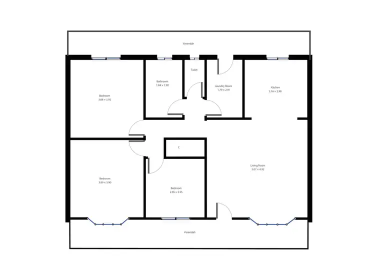 Floorplan of Homely house listing, 622 Tress Street, Golden Point VIC 3350
