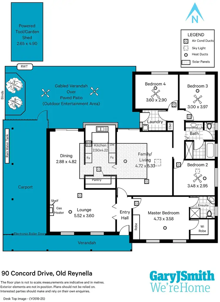 Floorplan of Homely house listing, 90 Concord Drive, Old Reynella SA 5161
