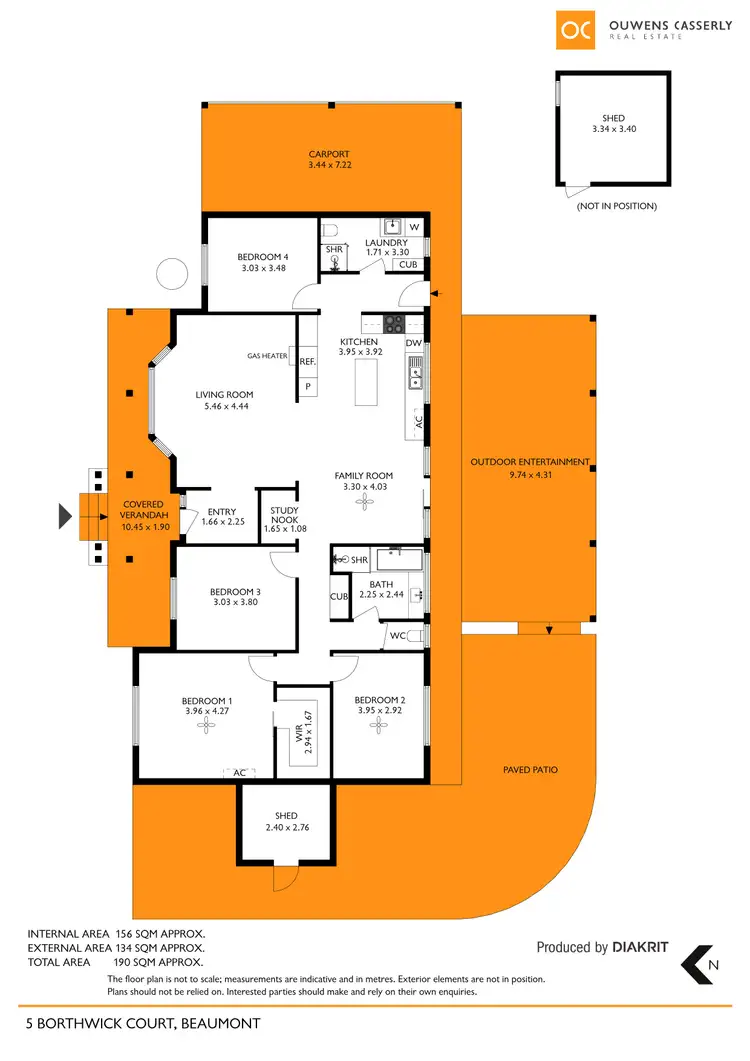 Floorplan of Homely house listing, 5 Borthwick Court, Beaumont SA 5066