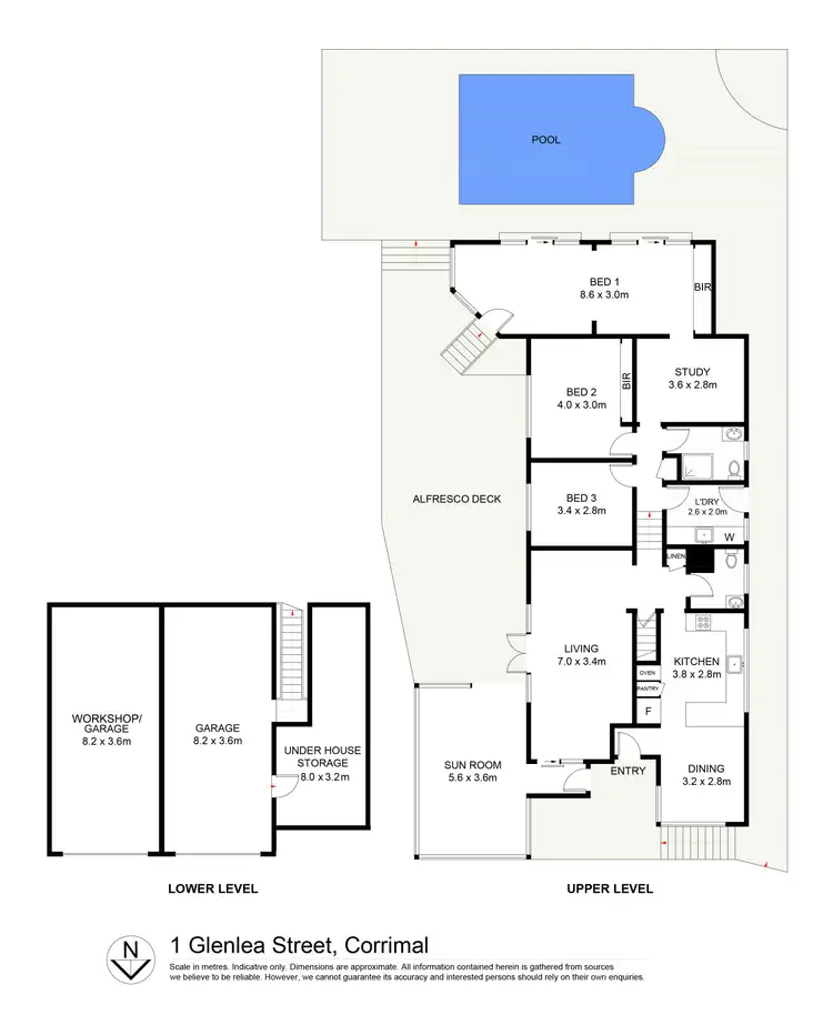 Floorplan of Homely house listing, 1 Glenlea Street, Corrimal NSW 2518