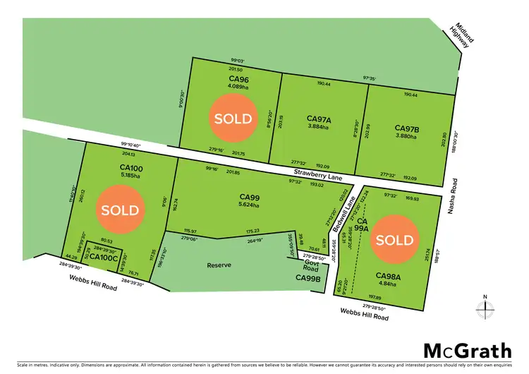 Floorplan of Homely land listing, CA97B Strawberry Glen Lane, Buninyong VIC 3357