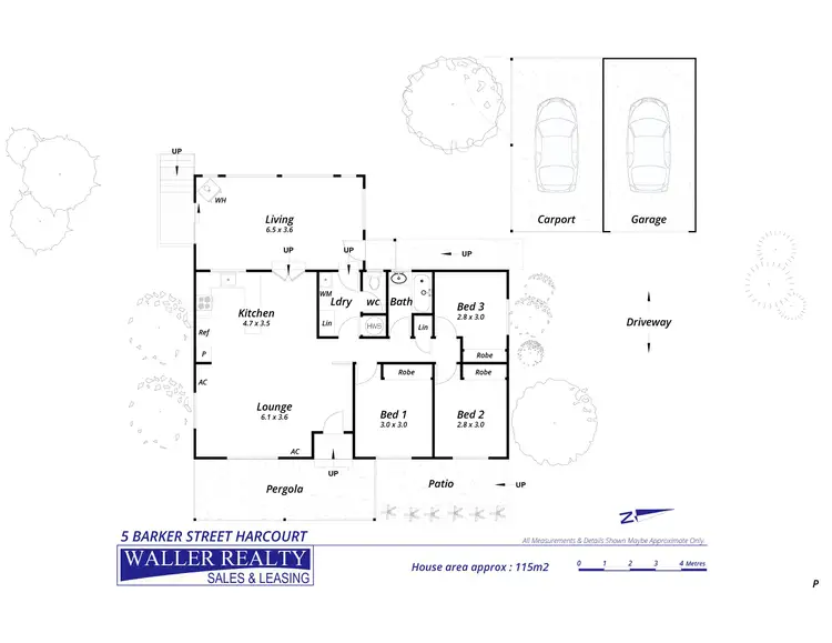 Floorplan of Homely house listing, 5 Barker Street, Harcourt VIC 3453