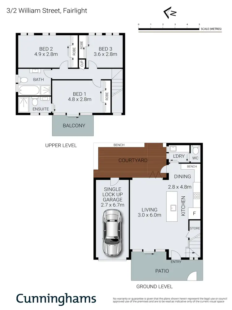 Floorplan of Homely townhouse listing, 3/2 William Street, Fairlight NSW 2094