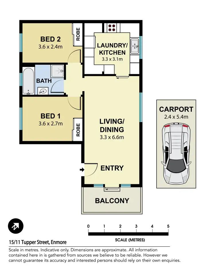 Floorplan of Homely apartment listing, 15/11 Tupper Street, Enmore NSW 2042
