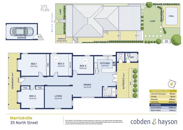 Floorplan of Homely house listing, 35 North Street, Marrickville NSW 2204