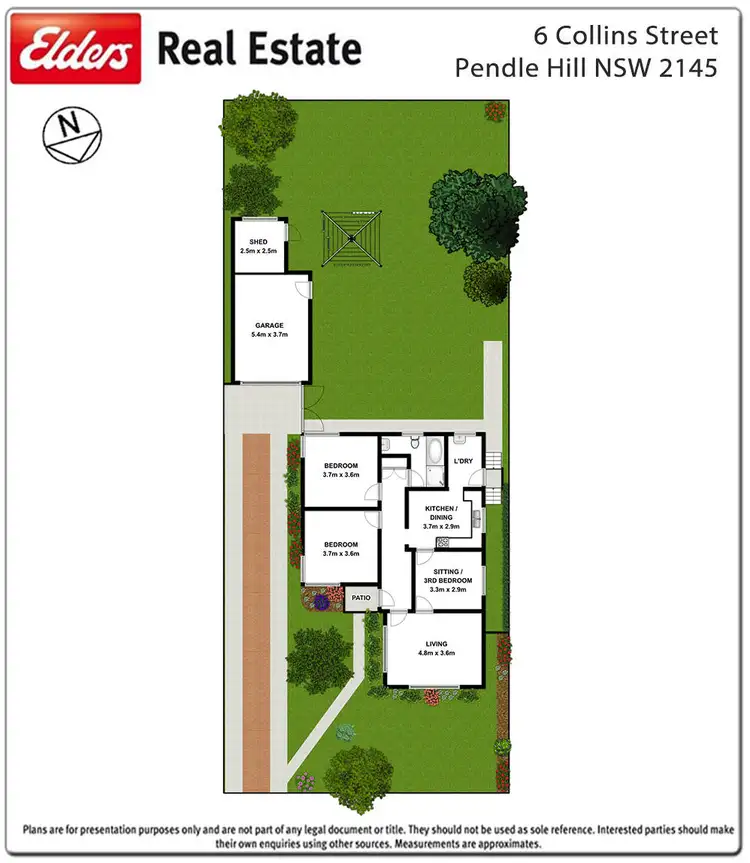Floorplan of Homely house listing, 6 Collins Street, Pendle Hill NSW 2145