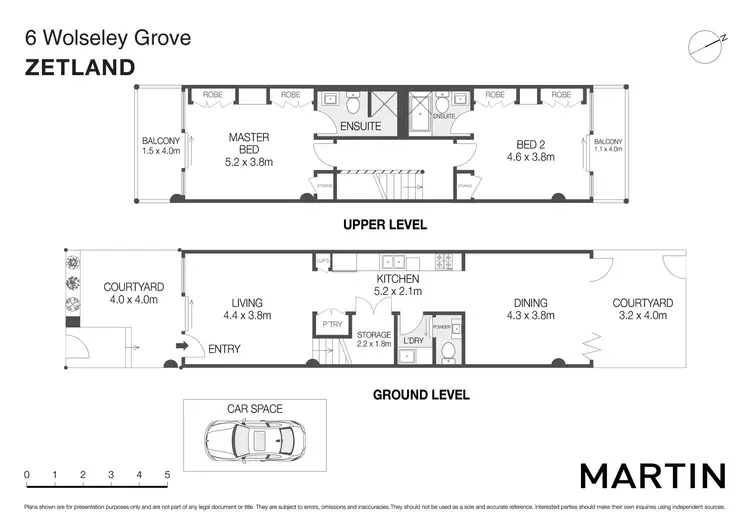 Floorplan of Homely house listing, 17/6 Wolseley Grove, Zetland NSW 2017