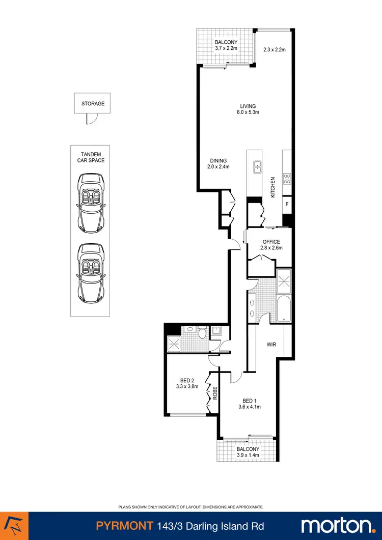 Floorplan of Homely apartment listing, 143/3 Darling Island Road, Pyrmont NSW 2009