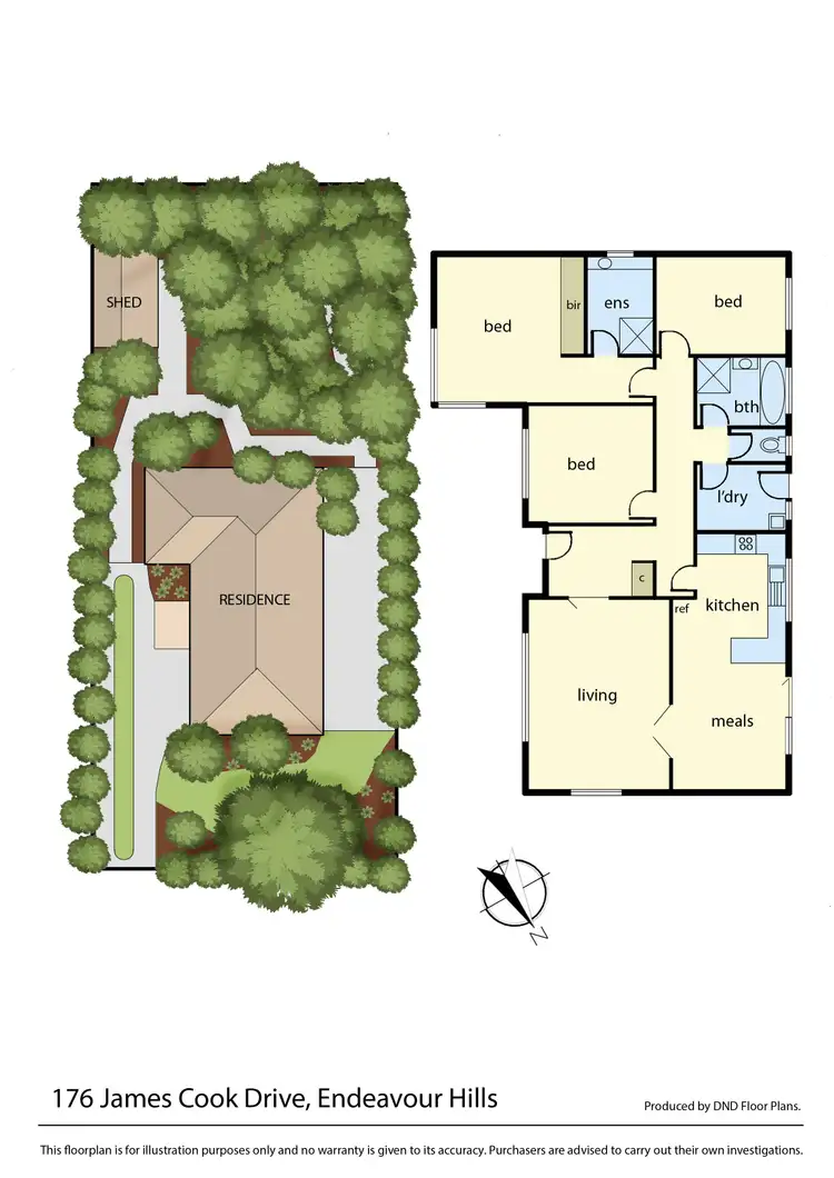 Floorplan of Homely house listing, 176 James Cook Drive, Endeavour Hills VIC 3802