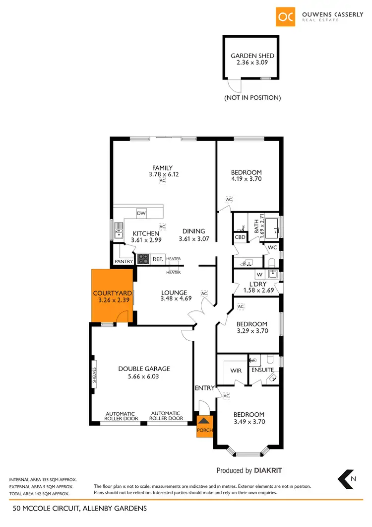 Floorplan of Homely house listing, 50 McCole Circuit, Allenby Gardens SA 5009