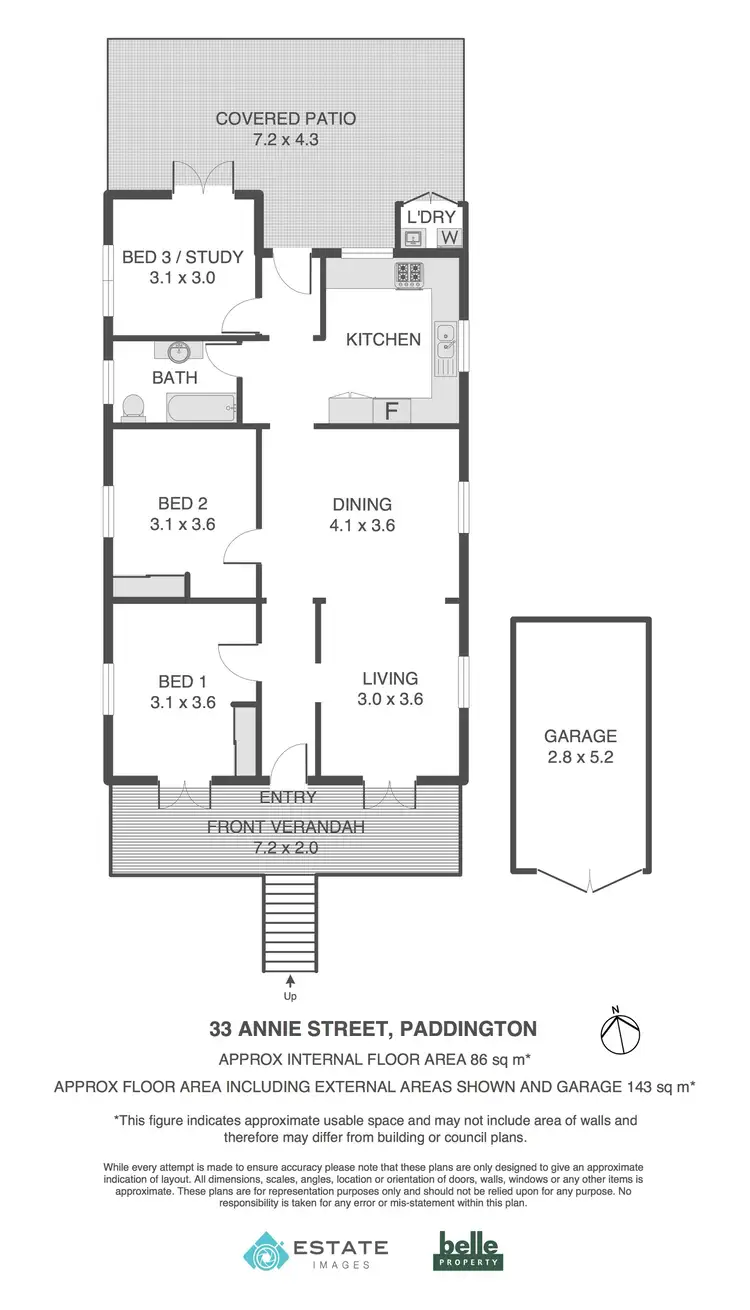Floorplan of Homely house listing, 33 Annie Street, Paddington QLD 4064
