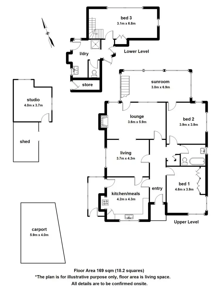 Floorplan of Homely house listing, 16 Ferndale Road, Upper Ferntree Gully VIC 3156