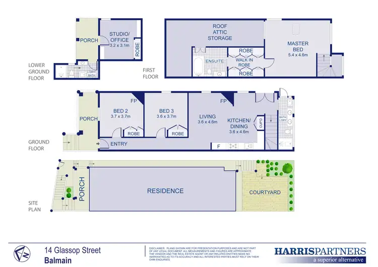 Floorplan of Homely house listing, 14 Glassop Street, Balmain NSW 2041