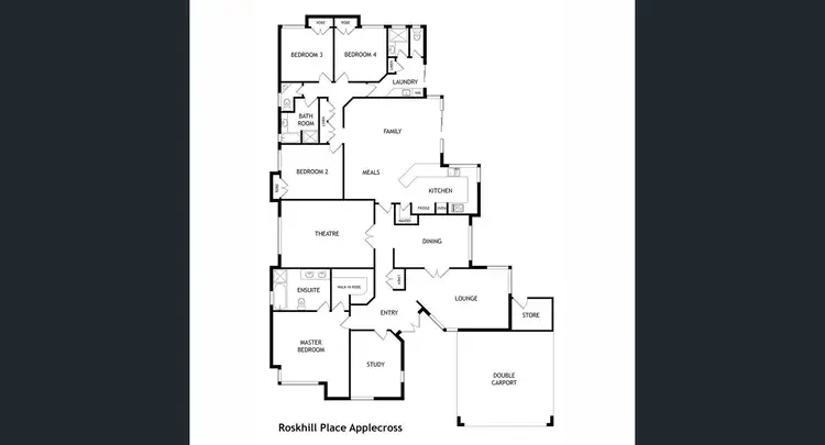 Floorplan of Homely house listing, 8 Roskhill Place, Applecross WA 6153