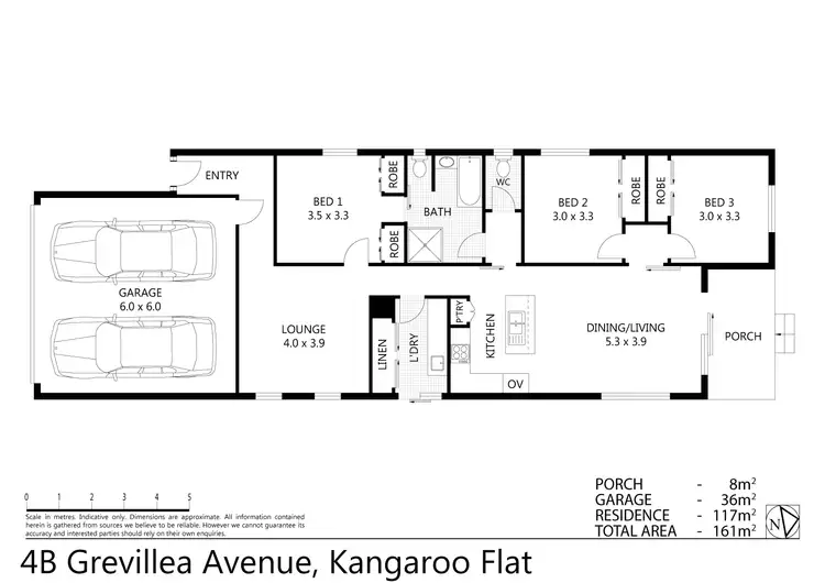 Floorplan of Homely house listing, 4b Grevillea Avenue, Kangaroo Flat VIC 3555