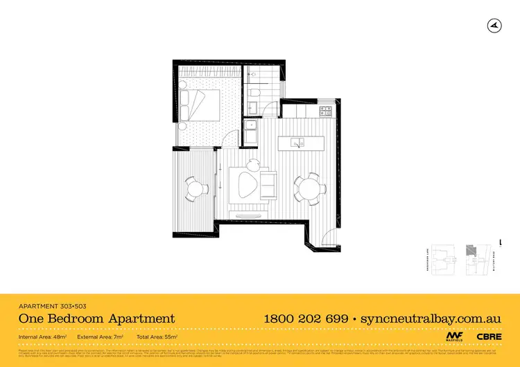 Floorplan of Homely apartment listing, 202/140 Military Road, Neutral Bay NSW 2089