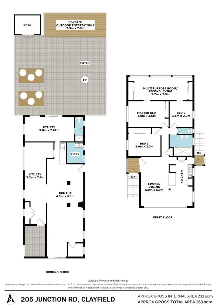Floorplan of Homely house listing, 205 Junction Road, Clayfield QLD 4011