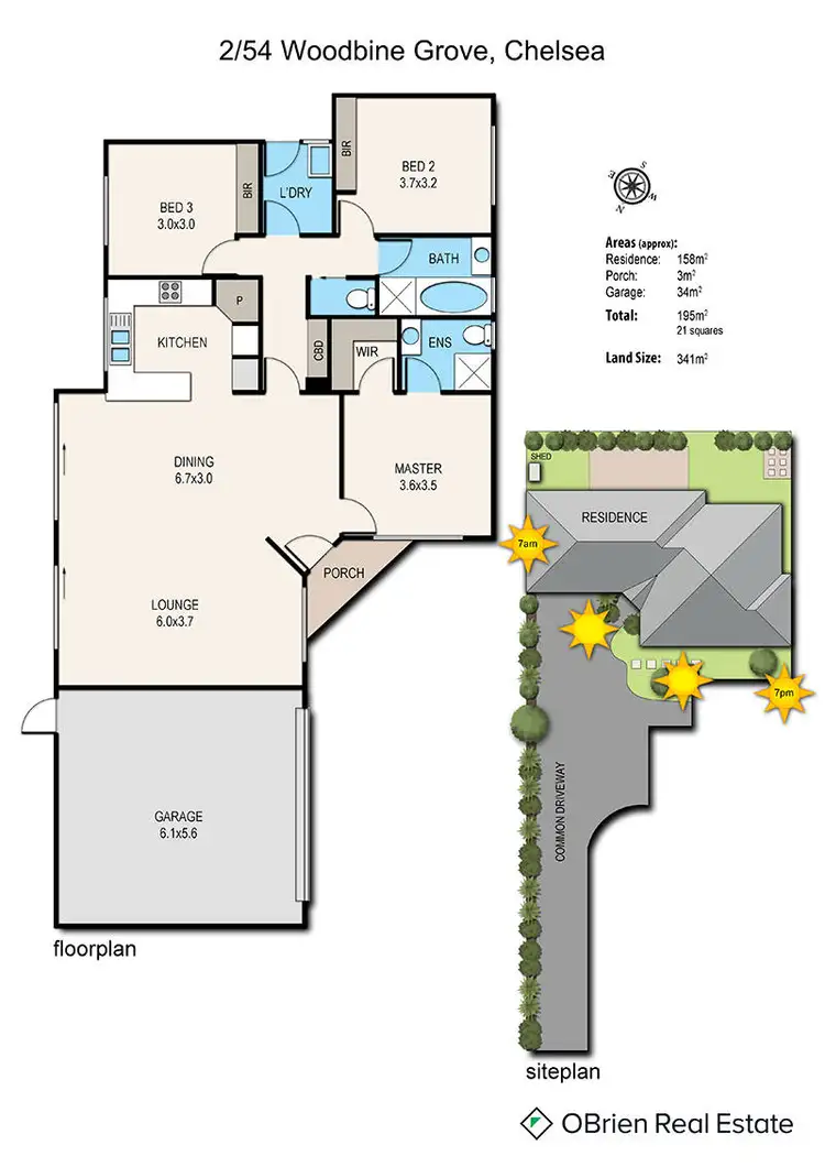 Floorplan of Homely house listing, 2/54 Woodbine Grove, Chelsea VIC 3196