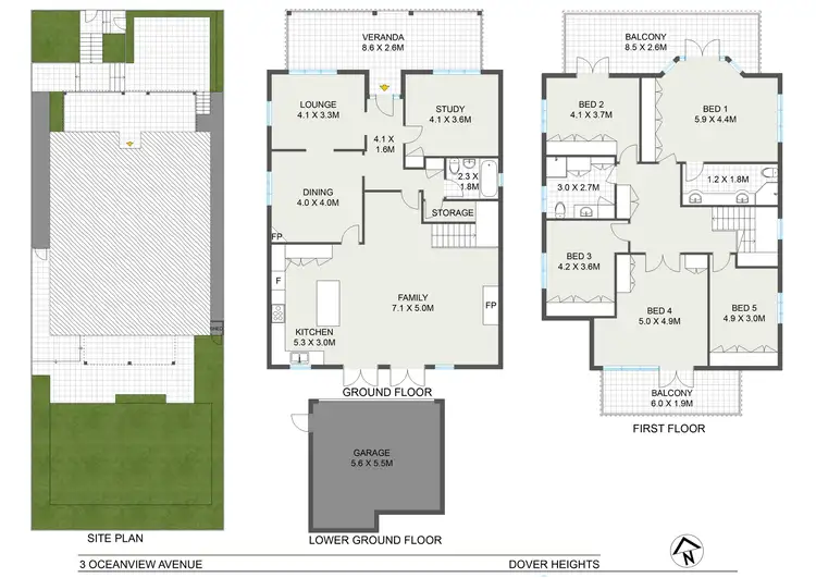 Floorplan of Homely house listing, 3 Oceanview Avenue, Vaucluse NSW 2030