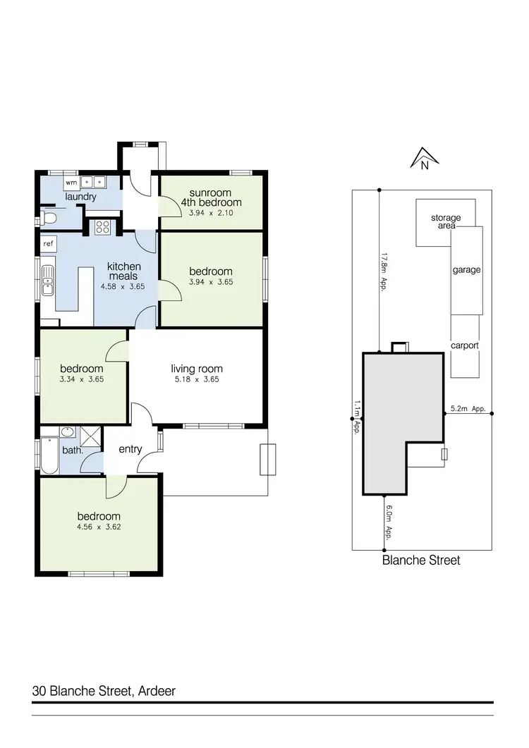 Floorplan of Homely house listing, 30 Blanche Street, Ardeer VIC 3022