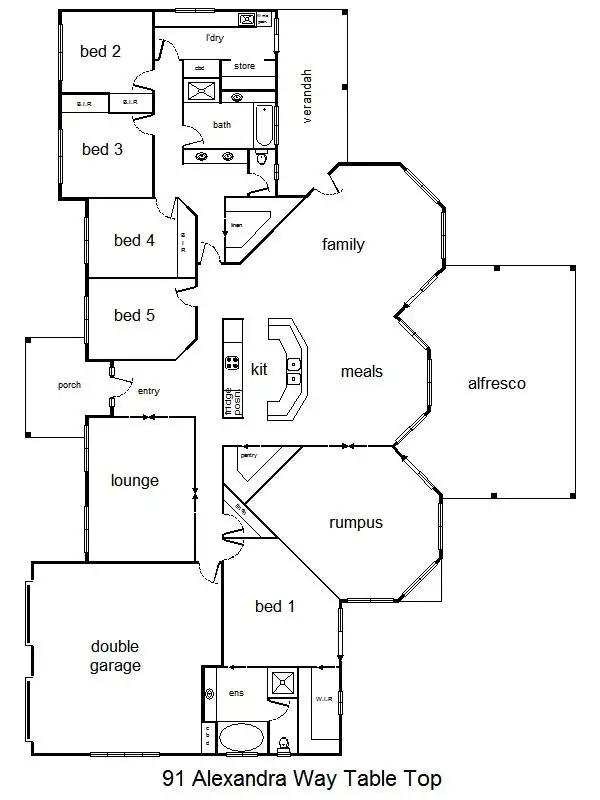Floorplan of Homely house listing, 91 Alexandra Way, Table Top NSW 2640