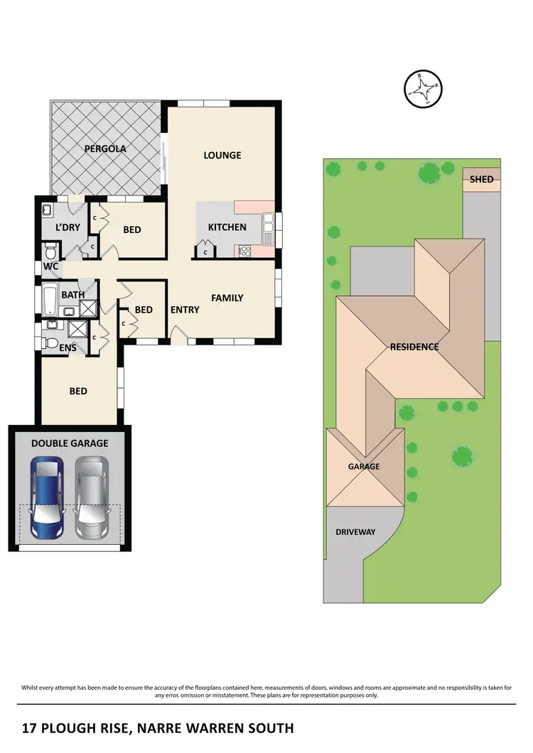 Floorplan of Homely house listing, 17 Plough Rise, Narre Warren South VIC 3805