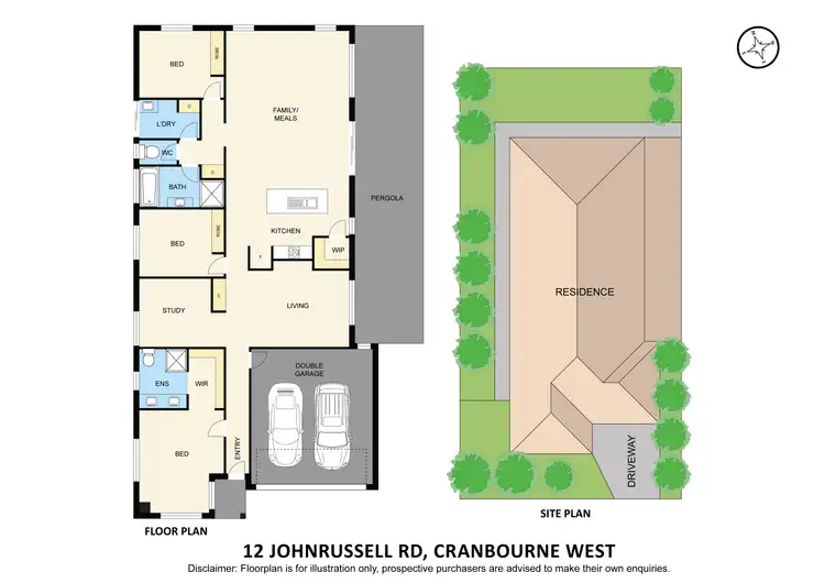 Floorplan of Homely house listing, 12 John Russell Road, Cranbourne West VIC 3977