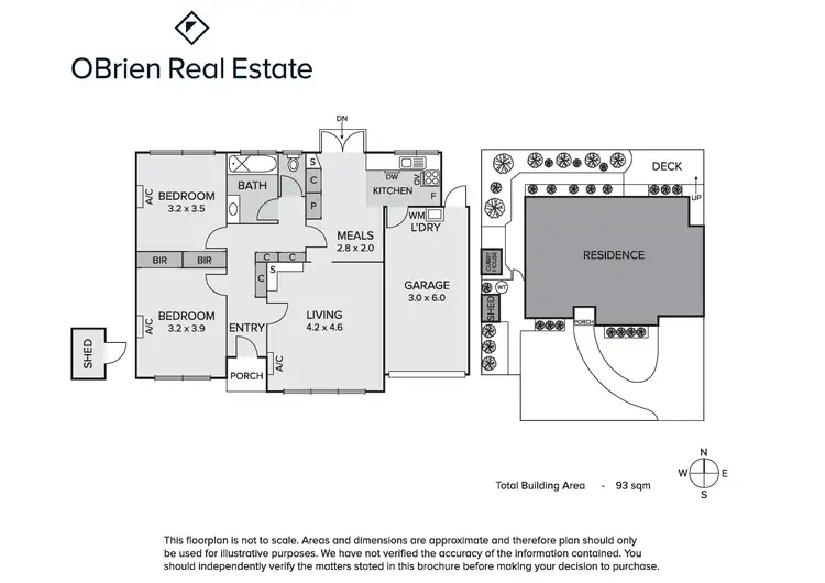 Floorplan of Homely unit listing, 4/91 McDonald Street, Mordialloc VIC 3195