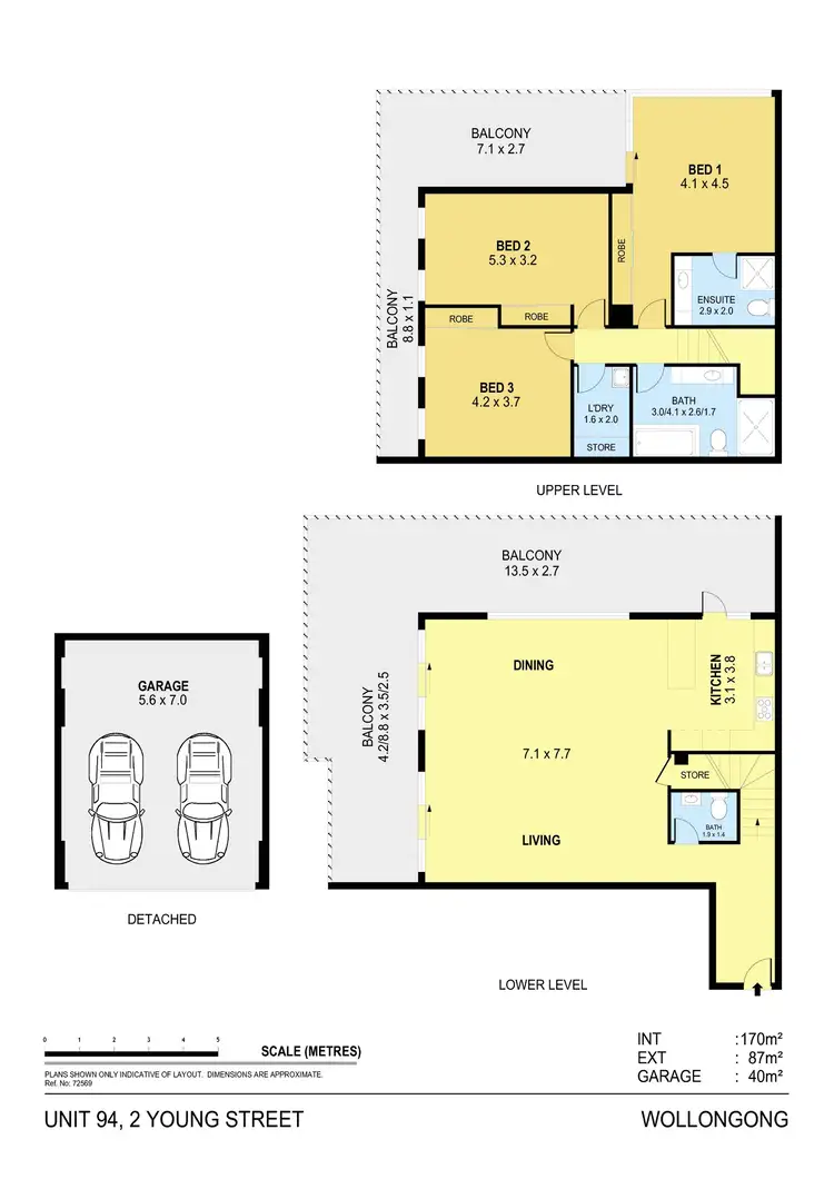 Floorplan of Homely apartment listing, 94/2 Young Street, Wollongong NSW 2500