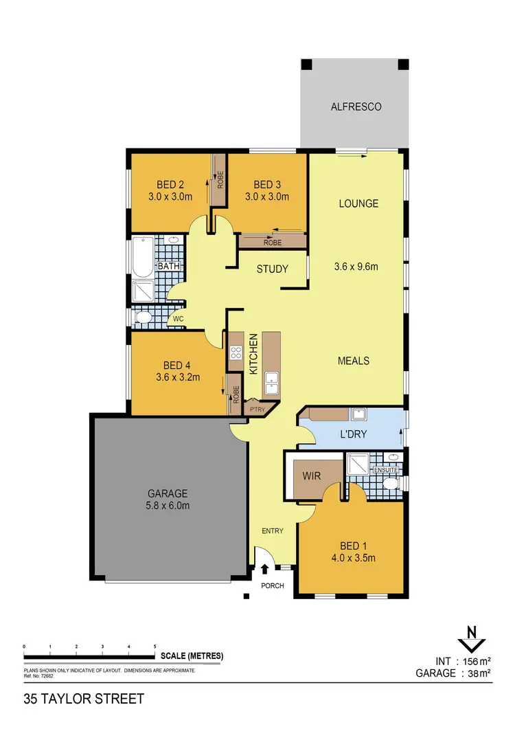 Floorplan of Homely house listing, 35 Taylor Street, Epsom VIC 3551