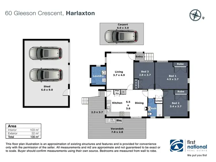 Floorplan of Homely house listing, 60 Gleeson Crescent, Harlaxton QLD 4350
