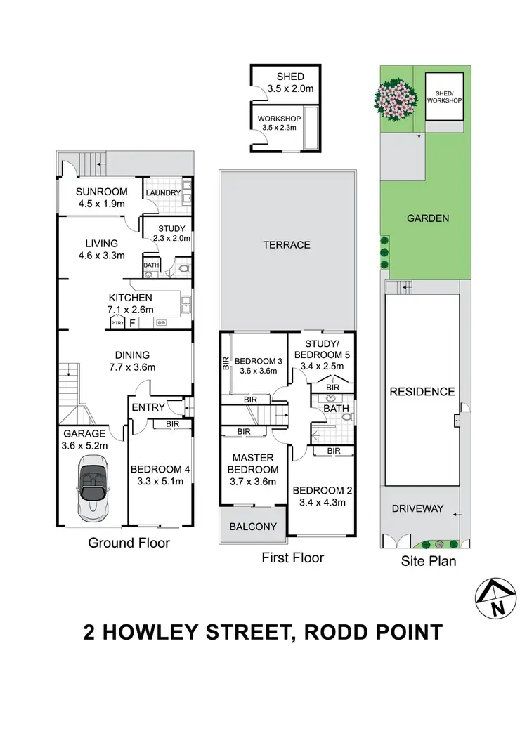 Floorplan of Homely house listing, 2 Howley Street, Rodd Point NSW 2046