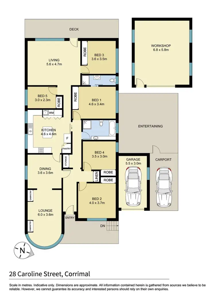 Floorplan of Homely house listing, 28 Caroline Street, Corrimal NSW 2518