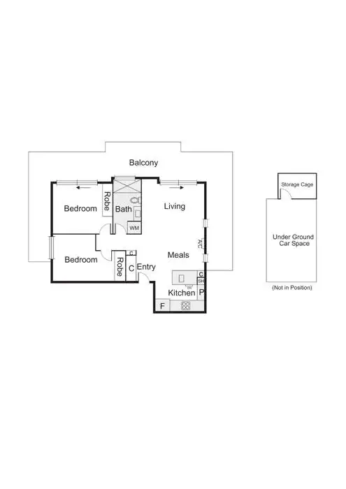 Floorplan of Homely apartment listing, 7/570 Glenferrie Road, Hawthorn VIC 3122