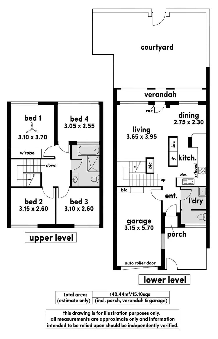 Floorplan of Homely townhouse listing, 8/5 Mooloola Way, West Lakes Shore SA 5020