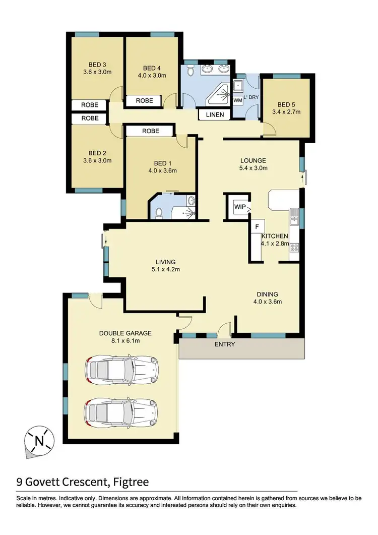Floorplan of Homely house listing, 9 Govett Crescent, Figtree NSW 2525