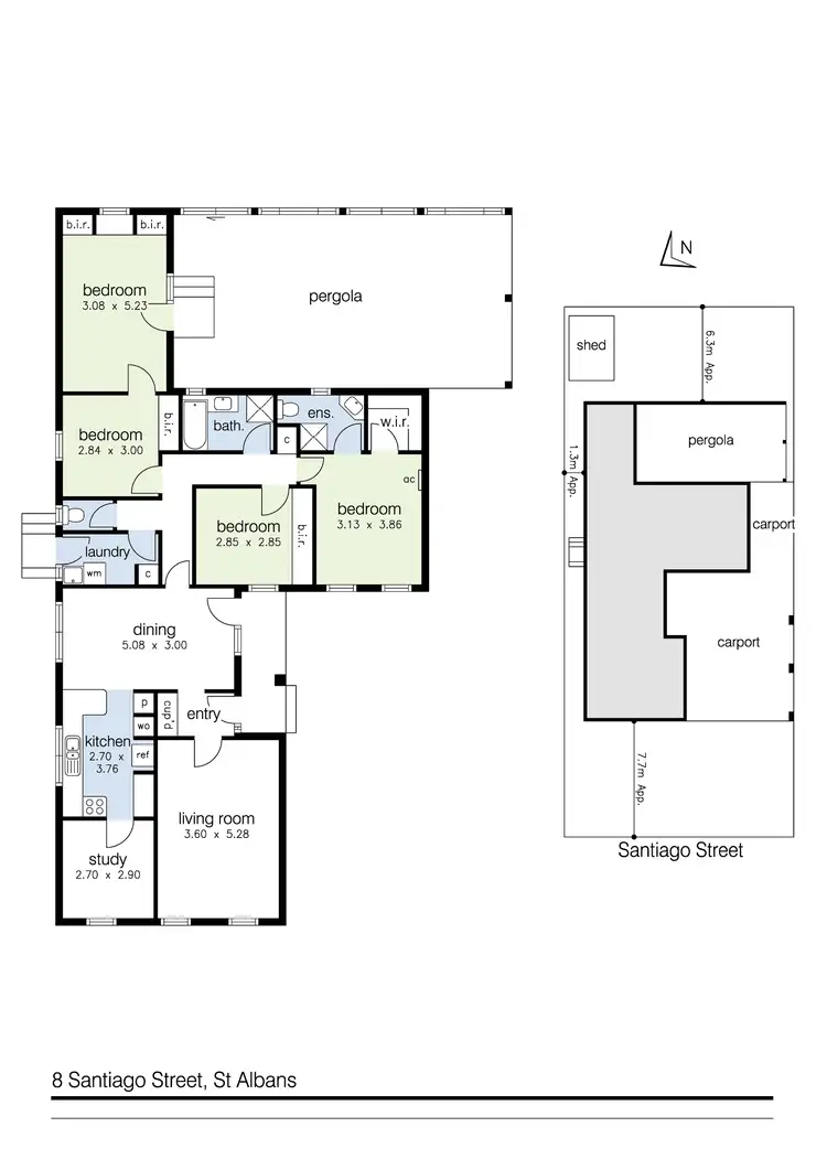 Floorplan of Homely house listing, 8 Santiago Street, St Albans VIC 3021