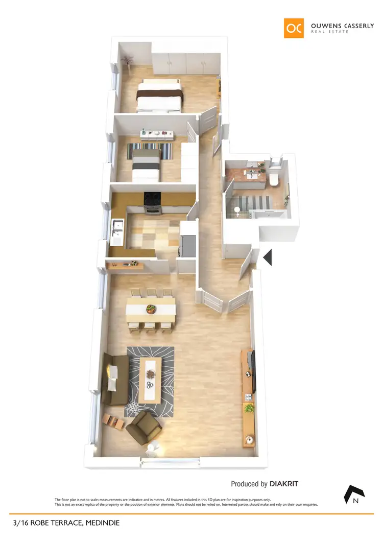 Floorplan of Homely unit listing, 3/16A Robe Terrace, Medindie SA 5081
