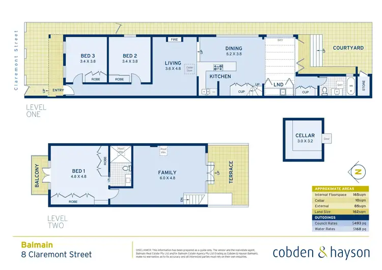 Floorplan of Homely house listing, 8 Claremont Street, Balmain NSW 2041
