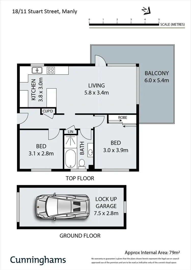 Floorplan of Homely apartment listing, 18/11 Stuart Street, Manly NSW 2095