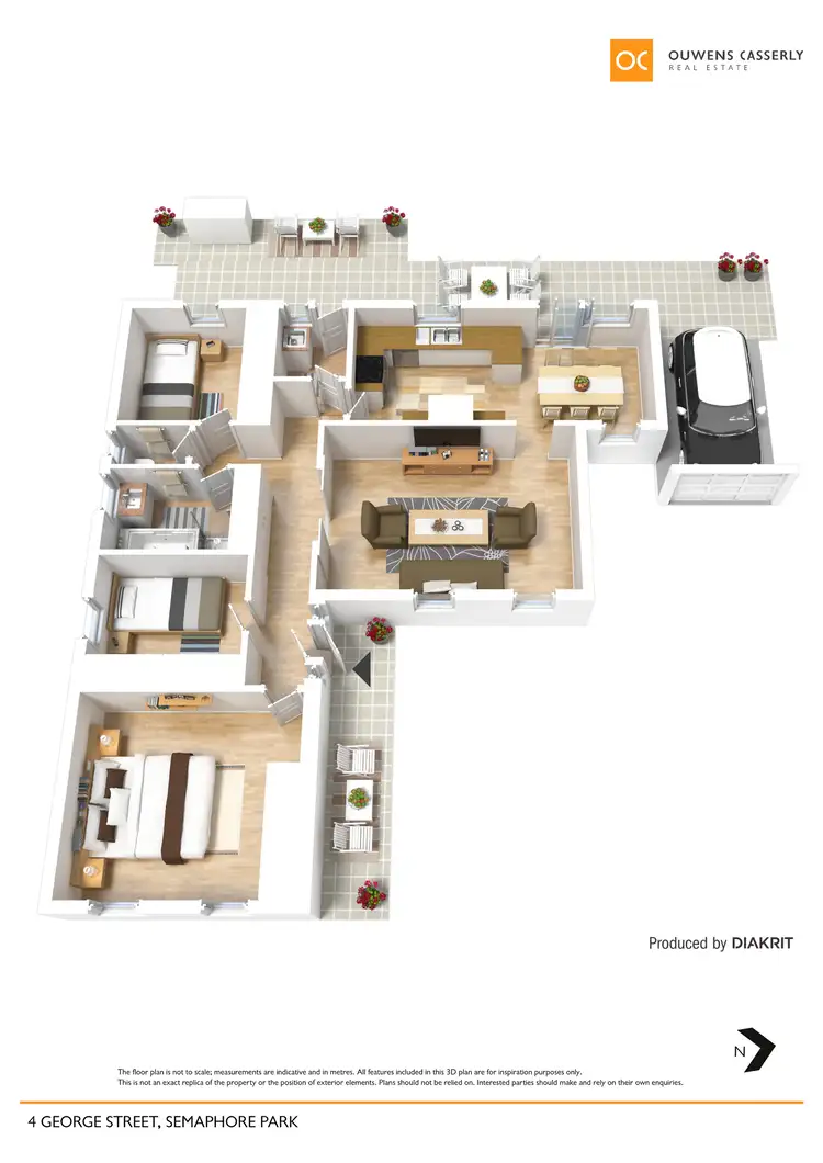 Floorplan of Homely house listing, 4 George Street, Semaphore Park SA 5019