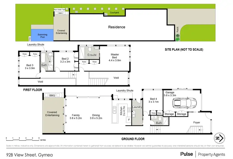 Floorplan of Homely semi-detached listing, 92B View Street, Gymea NSW 2227