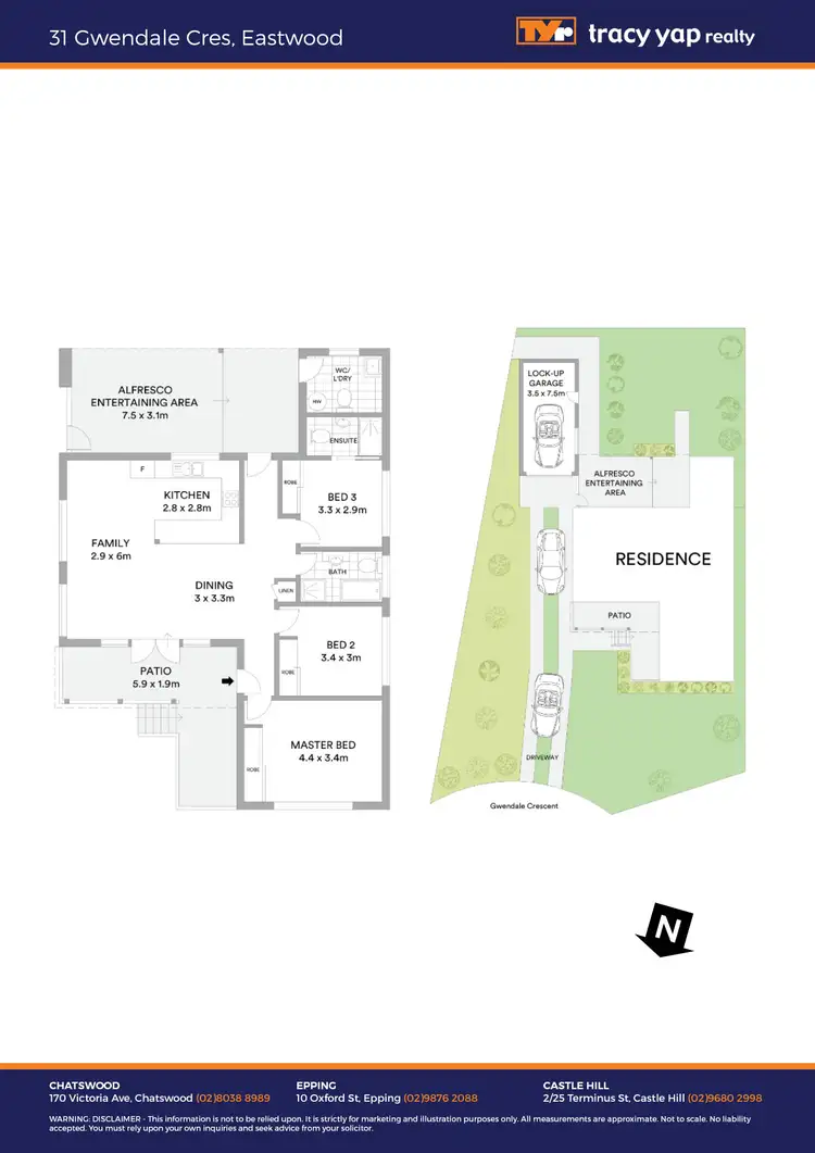 Floorplan of Homely house listing, 31 Gwendale Crescent, Eastwood NSW 2122