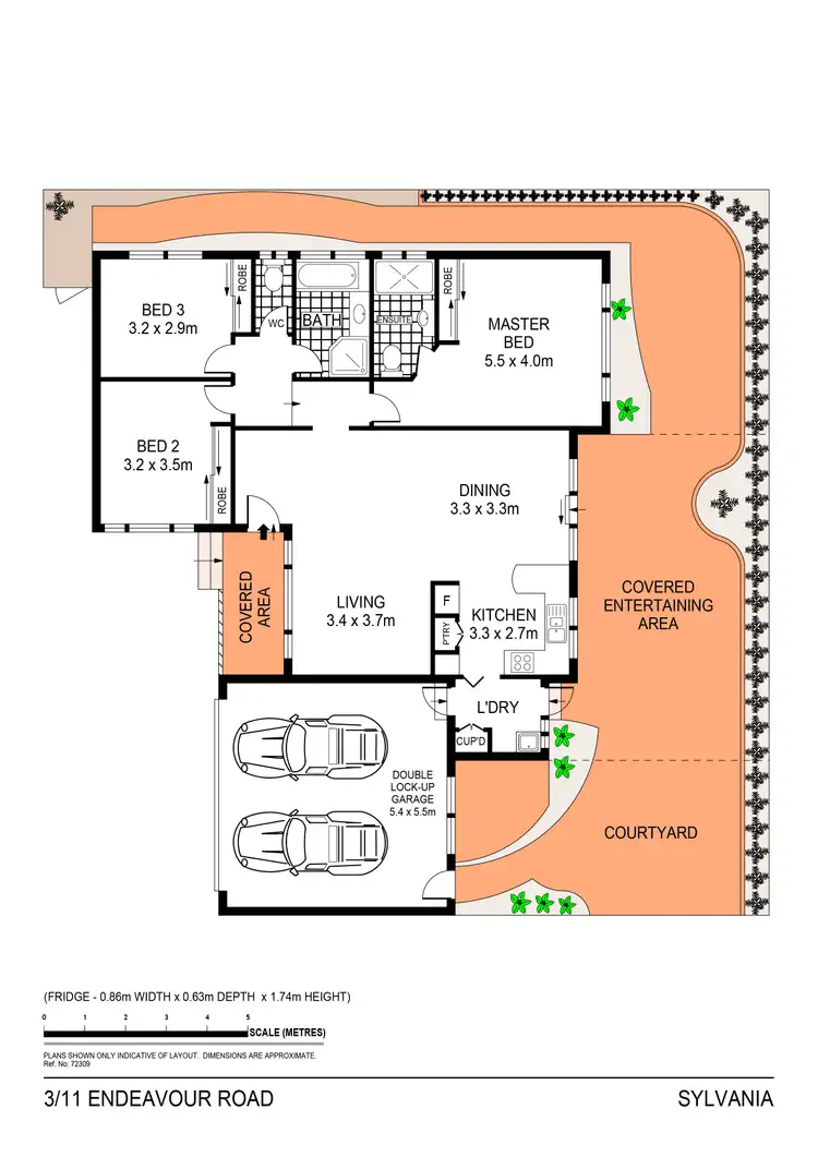 Floorplan of Homely villa listing, 3/11 Endeavour Street, Sylvania NSW 2224