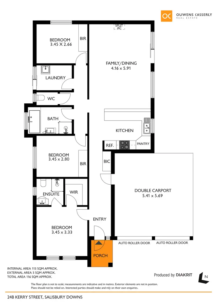 Floorplan of Homely house listing, 24B Kerry Street, Salisbury Downs SA 5108