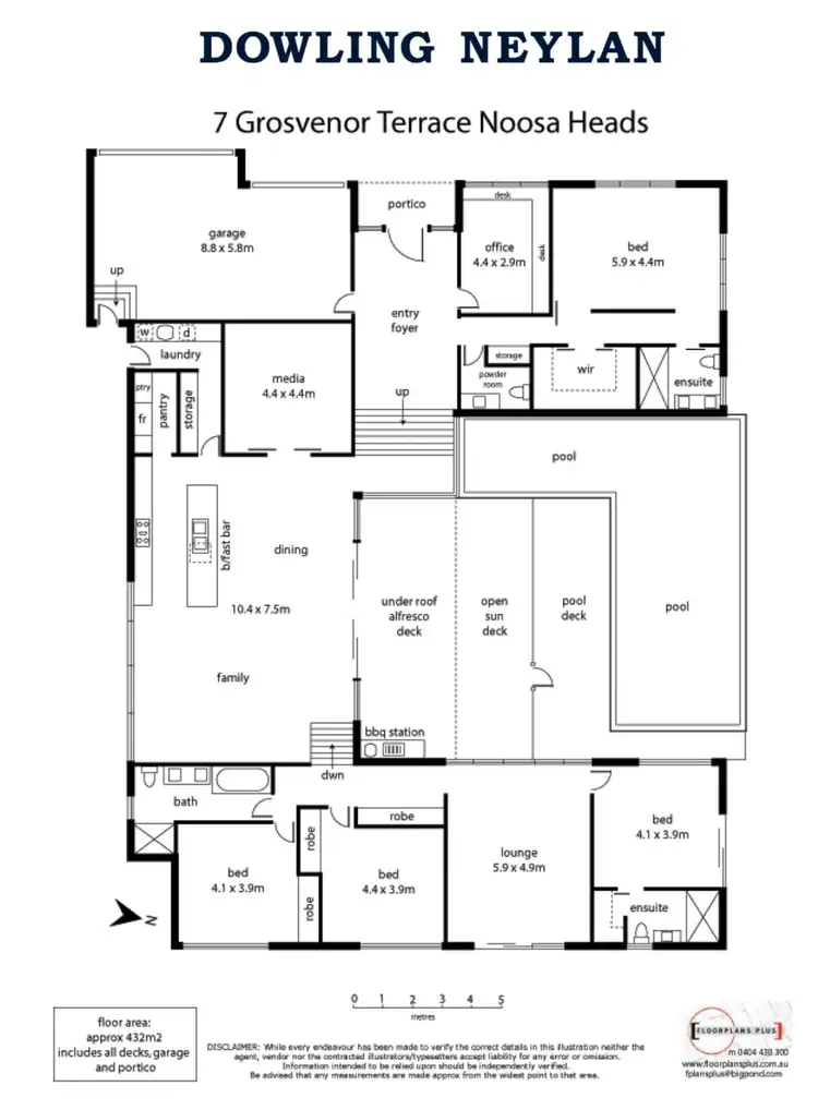 Floorplan of Homely house listing, 7 Grosvenor Terrace, Noosa Heads QLD 4567