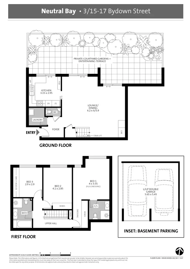 Floorplan of Homely apartment listing, 3/15 Bydown Street, Neutral Bay NSW 2089