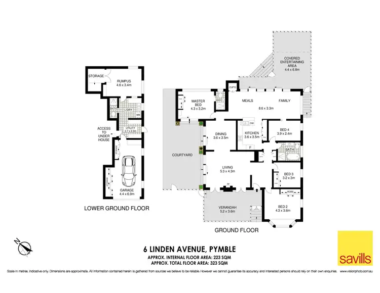 Floorplan of Homely house listing, 6 Linden Avenue, Pymble NSW 2073