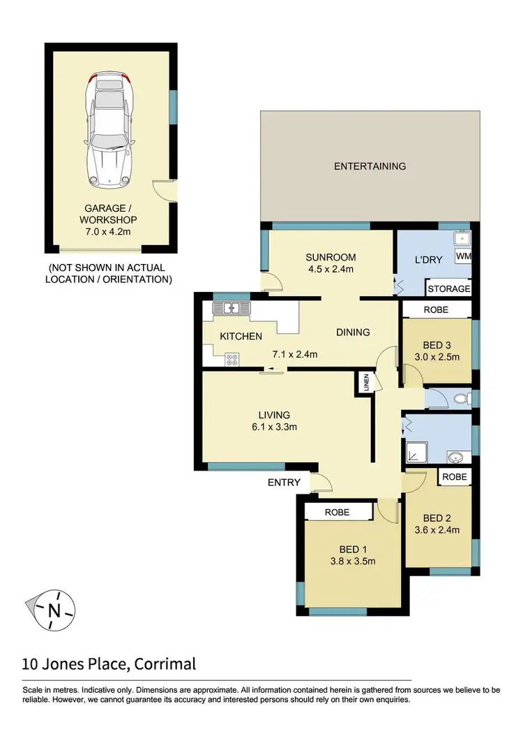 Floorplan of Homely house listing, 10 Jones Place, Corrimal NSW 2518